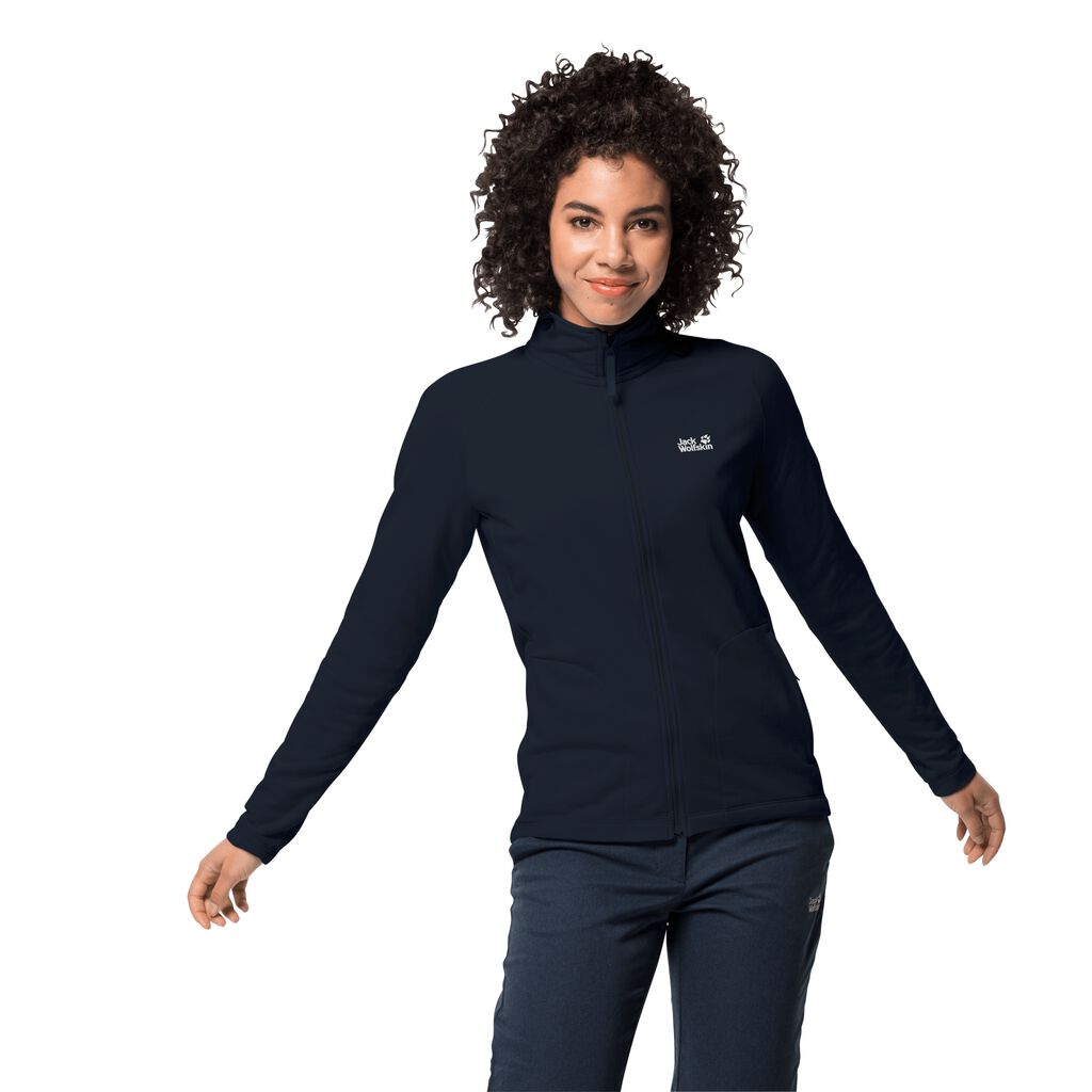 Jack Wolfskin JWP MIDLAYER Női Fleece Kabát Kék - PRFDMV-307